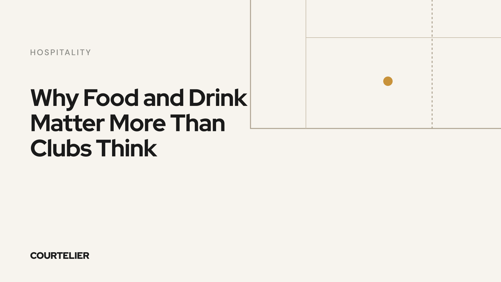 Why Food and Drink Matter More Than Clubs Think